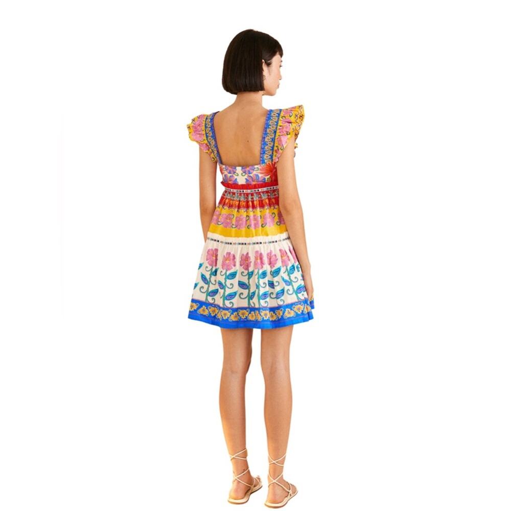 Farm Rio Vivid Garden Mini Dress - Picture 2 of 9
